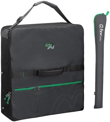 FXW Dog Playpen Storage Bag, Designed for RV Trips, Black, 1 Pack | Fits FXW Pens Only(24" H 8 Panels & 9 Stakes), Comfortable Carry, Neat Storage, Wear-Resistant, Patented by FXW