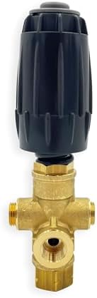 Annovi Reverberi VRT3-310 Unloader, Black Spring, 4500 PSI, 10.5 GPM, Adjustment Knob, Brass - Image 4