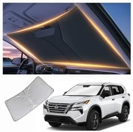 Windshield Sun Shade for Nissan Rogue Front Window Shades Cover for 2010-2025 2026 Rogue Windshield Sun Visor Protector Car Accessories by LZYYQX