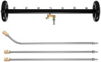Tool Daily 24" Undercarriage Cleaner & Water Broom, 7 Nozzles, 1/4" QC by ToolDaily