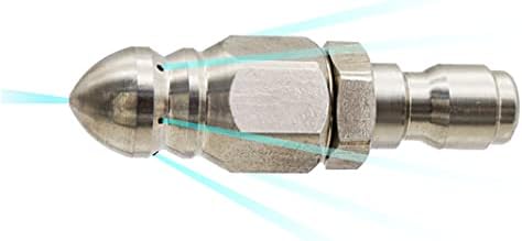 MIZORLIE Pressure Washer Sewer Jetter Nozzle Stainless Steel,1/4''Connector - Image 4