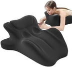 27° Couples Pillow, Intimacy Pillow for Couples, Ergonomic Comfort Companion Pillow,Memory Foam Wedge for Intimacy Support & Comfort,Black by iuscacey