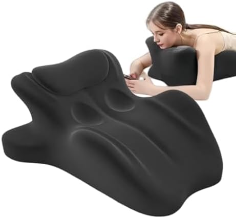 27° Couples Pillow, Intimacy Pillow for Couples, Ergonomic Comfort Companion Pillow,Memory Foam Wedge for Intimacy Support & Comfort,Black by iuscacey