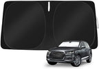 Windshield Sun Shade Custom Fit Audi Q7 SUV 2016-2026 by TOBNIFFDSunShade