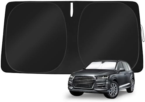 Windshield Sun Shade Custom Fit Audi Q7 SUV 2016-2026 by TOBNIFFDSunShade