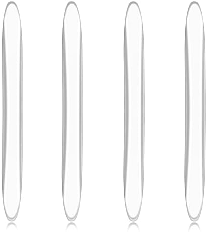 4Pcs Silicone Car Door Edge Guards, Anti-Collision Bumper Guard Protector Clear Strips Protector Universal Car Door Protectors Trim Molding for Sedans SUV Bumper Rearview Mirror (Transparent) by Unknown