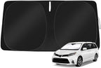 Windshield Sun Shade Custom Fit Toyota Sienna 2011-2020 by TOBNIFFDSunShade
