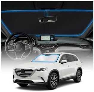 for Mazda CX9 Sun Shade Windshield Cover - Custom Fit CX-9 Accessories 2016-2023 2024 2025 2026 Sunshade Foldable UV Protection & Heat Shield Sun Visor Accessories by Unknown