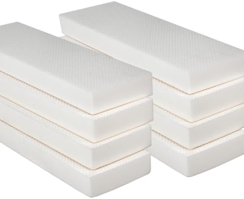 1.2" Extra Thick Garage Wall Protector 8 Pack - Self-Adhesive Car Door Protector Foam Bumper Guards for Garage Walls, Parking Aid to Prevent Dings & Scratches, Concrete Drywall Friendly, White by GameXcel
