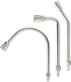 Pressure Washer Extension Wand with Gutter Cleaner Attachment, 30° 90° 120° Curved Rods, 1/4" Quick Connect Power Washer Lance, 4000 PSI by Kytvl