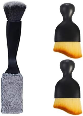 3 PCS Car Interior Detail Dust Brush,Soft Car Interior Detailing Kit Tools,Dash Duster Brush for Auto,Truck,SUV,RV Interior Cleaning by Yungeln