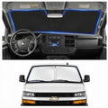 Custom Fit Windshield Sun Shade for Chevy Chevrolet Express 1996-2026 by Unknown
