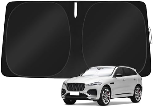 Windshield Sun Shade Custom Fit Jaguar F-Pace F Pace 2016-2026 by TOBNIFFDSunShade