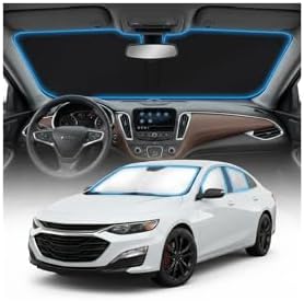 for Chevy Malibu Sun Shade Windshield Cover - Custom Fit Malibu Accessories 2016-2024 2025 Sunshade Foldable UV Protection & Heat Shield Sun Visor Accessories by Unknown