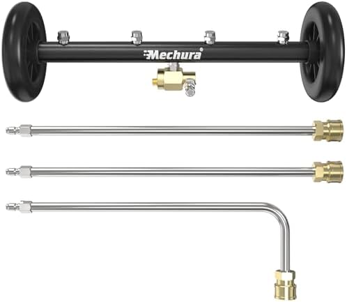 16 Inch Undercarriage Pressure Washer Attachment, 4000 PSI by Mechura