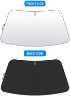 Front Windshield Sun Shade Custom Fit Compatible for Mercedes Benz W222 S500 S550 Sunshade Foldable UV Ray Reflector Sun Visor Protector Accessories Shield Cover Reflective (for Benz W222) - Image 5