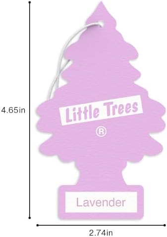 LITTLE TREES Car Air Freshener | Hanging Tree Provides Long Lasting Scent for Auto and Home | 24 Air Fresheners |Lavender - Image 6