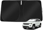 Windshield Sun Shade for Jeep Grand Cherokee 2011-2021 by TOBNIFFDSunShade