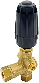Annovi Reverberi VRT3-310 Unloader, Black Spring, 4500 PSI, 10.5 GPM, Adjustment Knob, Brass - Image 7