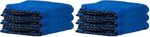Chemical Guys Professional Grade Premium Microfiber Towels for Cars,Blue,16" x 16",Ultra-Soft and Scratch-Free Car Detailing Cloths for Trucks,Motorcycles,and More,(Pack of 6) by ChemicalGuys