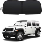 Foldable Front Sun Shade for Jeep Wrangler 2018-2026/Gladiator 2020-2026 by GZSH