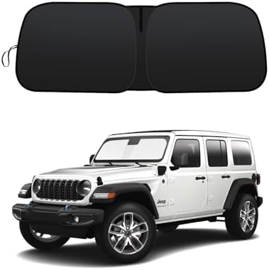 Foldable Front Sun Shade for Jeep Wrangler 2018-2026/Gladiator 2020-2026 by GZSH