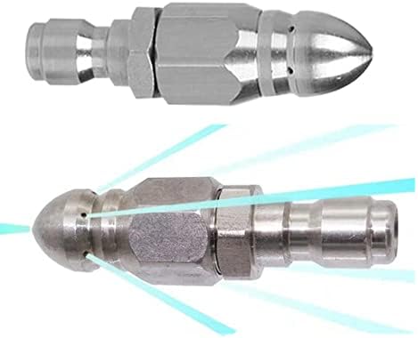 MIZORLIE Pressure Washer Sewer Jetter Nozzle Stainless Steel，2 Sets by MIZORLIE