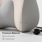 Upgraded Inflatable Travel Pillow, Neck & Lumbar Support Pillow with Memory Foam Core, Removable Washable Cover, Perfect for Airplane Travel, Office Nap, Car Ride, Gift for Family Friends Colleagues - Image 5