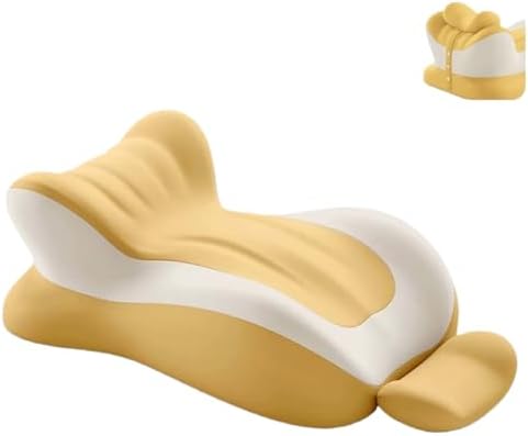 Couple pregnancy pillow-ergonomic memory cotton pillow, specially designed for comfortable sleep and prone reading, to relieve back pain and acid reflux and enhance comfort and intimacy (Yellow) by Unknown