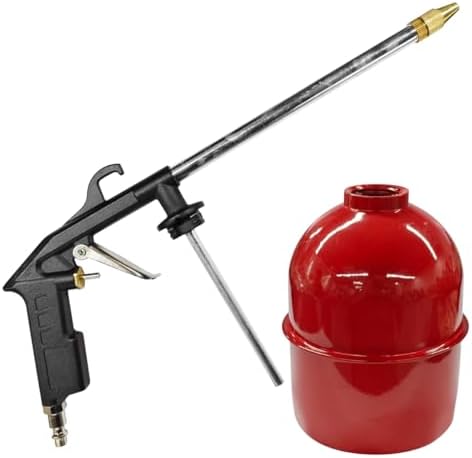 Car Air Engine Cleaning Spray Gun, High-Pressure Air Nozzle Blow Gun with 1-Liter Metal Jug, Pneumatic Dust Cleaner Sprayer Tool, Siphon Vehicle Engine Bay Wash Spray Kit(Red) by Unknown