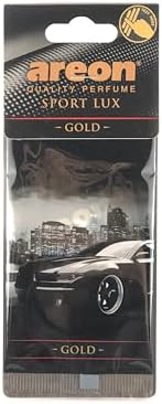 AREON Sport Lux GOLD - Hanging Cardboard Air Freshener for Car, Home & Office - Premium Cologne Perfume with Natural Fragrances - Long Lasting, Fresh, Luxurious Scent - Stylish Design - Image 3
