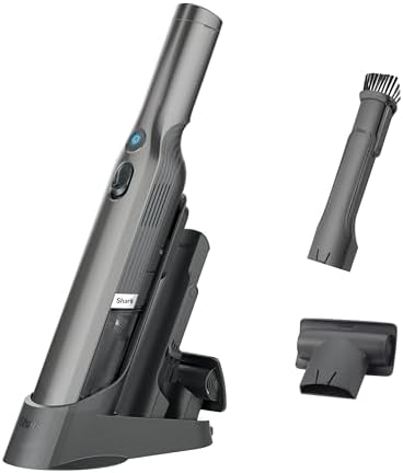 Shark WV201 WANDVAC Handheld Vacuum, Lightweight at 1.4 Pounds with Powerful Suction, Charging Dock, Single Touch Empty and Detachable Dust Cup,Graphite, Slate by Unknown