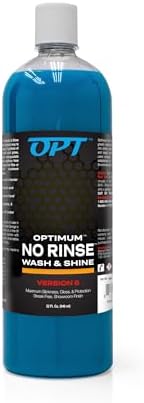 Optimum No Rinse Wash and Shine Version 6 - ONR Rinseless Car Wash Soap for Auto Detailing, Use On Paint, Ceramic Coatings, Glass, Interior (32 Oz) by OptimumCarCare