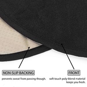 Waterproof Sweating Car Seat Cover for Post Gym Workout, Running, Swimming, Beach and Hiking, Universal Fit Non-Slip Bucket Seat Protector for Cars SUV Trucks, Machine Washable (2pcs Black) - Image 3