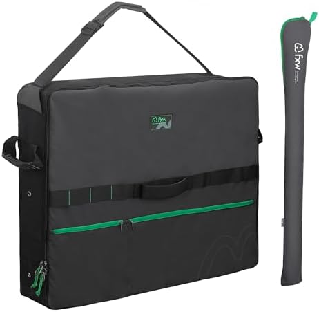 FXW Dog Playpen Storage Bag, Designed for RV Trips, Black, 1 Pack | Fits FXW Pens Only(40" H 8 Panels & 9 Stakes), Comfortable Carry, Neat Storage, Wear-Resistant, Patented by FXW