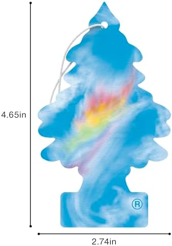 LITTLE TREES Car Air Freshener | Hanging Tree Provides Long Lasting Scent for Auto and Home | 24 Air Fresheners |Fire Rainbow - Image 6