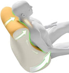 Ergonomic Wedge Pillow for Prone Sleep – Memory Foam Intimacy Pillow for Couples, Positioning Pillow for Back Pain Relief, Breathable Multipurpose Cushion for Reading, Cuddling, Sleeping (yellow) by Unknown