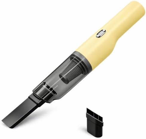 Mini Plus Handheld Vacuum Cordless, Rechargeable Car & Desk Cleaner, Yellow by MoreThanCleanEverydayJoy
