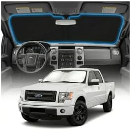 for Ford F150 Sun Shade Windshield Cover - Custom Fit F150 Accessories 2009-2014 Sunshade Foldable UV Protection & Heat Shield Sun Visor Accessories by Unknown