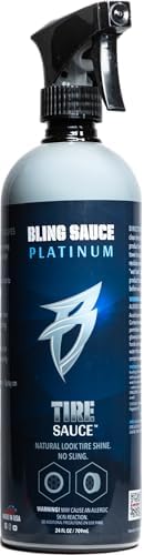 Bling Sauce Tire Sauce Natural Look Tire Shine, Cars, Trucks, SUVs, 24 oz by BlingSauce