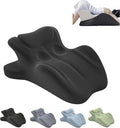 Memory Foam Couples Pillow Set - Intimacy Butt Pillow Cushion for Lumbar Support, 27° Lift Waterproof Posture Support Pillow with Eye mask and earplugs Modern Style for Home Bedroom (Black) by Unknown
