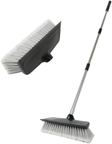 52" Dip Car Wash Brush with Long Handle for Washing Cleaning House Siding, Solar Panel, Auto Cars, SUV, Trucks, RV, Floors and More by NAVAPAL