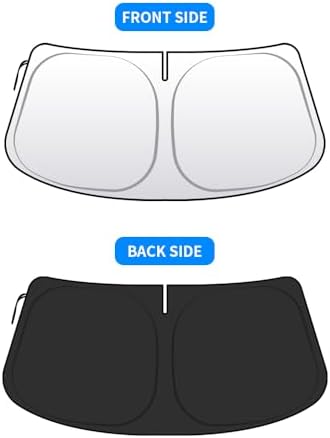 Front Windshield Sun Shade Custom Fit Compatible for Chrysler 300 300C 2011-present Sunshade Foldable UV Ray Reflector Visor Protector Accessories Shield Cover Reflective (Chrysler 300 2011-present) - Image 5