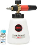 MJJC Foam Cannon Pro V2.0 (Thicker Snow Foam Technology) with 1/4 Inch Quick Connector for Pressure Washer, 40 oz Bottle (Pro V2.0 (1/4" Quick Connector) + SOAP Sample) by MJJC