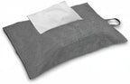 kakaforsa Toilet Paper Holder Reusable Tissue Holder Travel Tissue Holder Wall Hanging Tissue Box Cover Toilet Paper Storage Rectangle Napkin Holder Cloth Tissue Box for Car Office Desk, Gray - Image 10