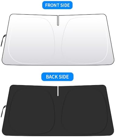 Front Windshield Sun Shade Custom Fit for Toyota Supra 2020-Present Sunshade Foldable UV Ray Reflector Sun Visor Protector Accessories Shield Cover Reflective (for Toyota Supra 2020-Present) - Image 5