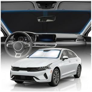 for KIA K5 Sun Shade Windshield Cover - Custom Fit K5 Accessories 2021-2025 2026 Sunshade Foldable UV Protection & Heat Shield Sun Visor Accessories by Unknown