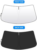 Front Windshield Sun Shade Custom Fit Compatible for Altima 2019-present Sunshade Foldable UV Ray Reflector Sun Visor Protector Accessories Shield Cover Reflective (for Altima 2019-present) - Image 5