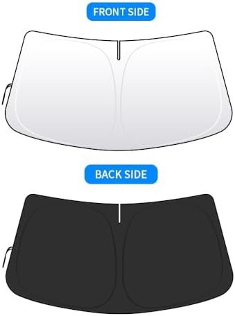 Front Windshield Sun Shade Custom Fit Compatible for Altima 2019-present Sunshade Foldable UV Ray Reflector Sun Visor Protector Accessories Shield Cover Reflective (for Altima 2019-present) - Image 5