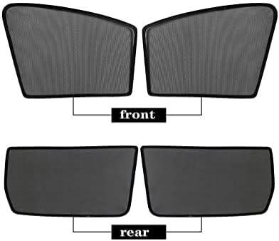 Bwen Car Sun Shade Fit for Honda CRV 2017-2022, Magnetic Side Window Shades for CRV, Custom Fit Car Shades for Side Window for Blocks UV Rays Sun Protection for Camping, 4 pcs,Black - Image 6